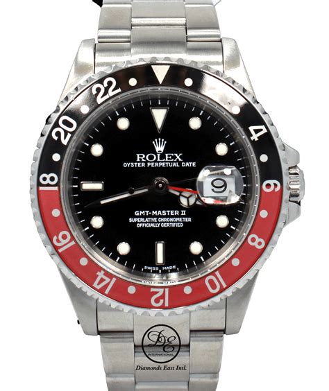 rolex gmt-master ii 40mm in acciaio ref 16710